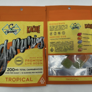 Live Rosin Gummies - 200mg (TROPICAL) In Stock